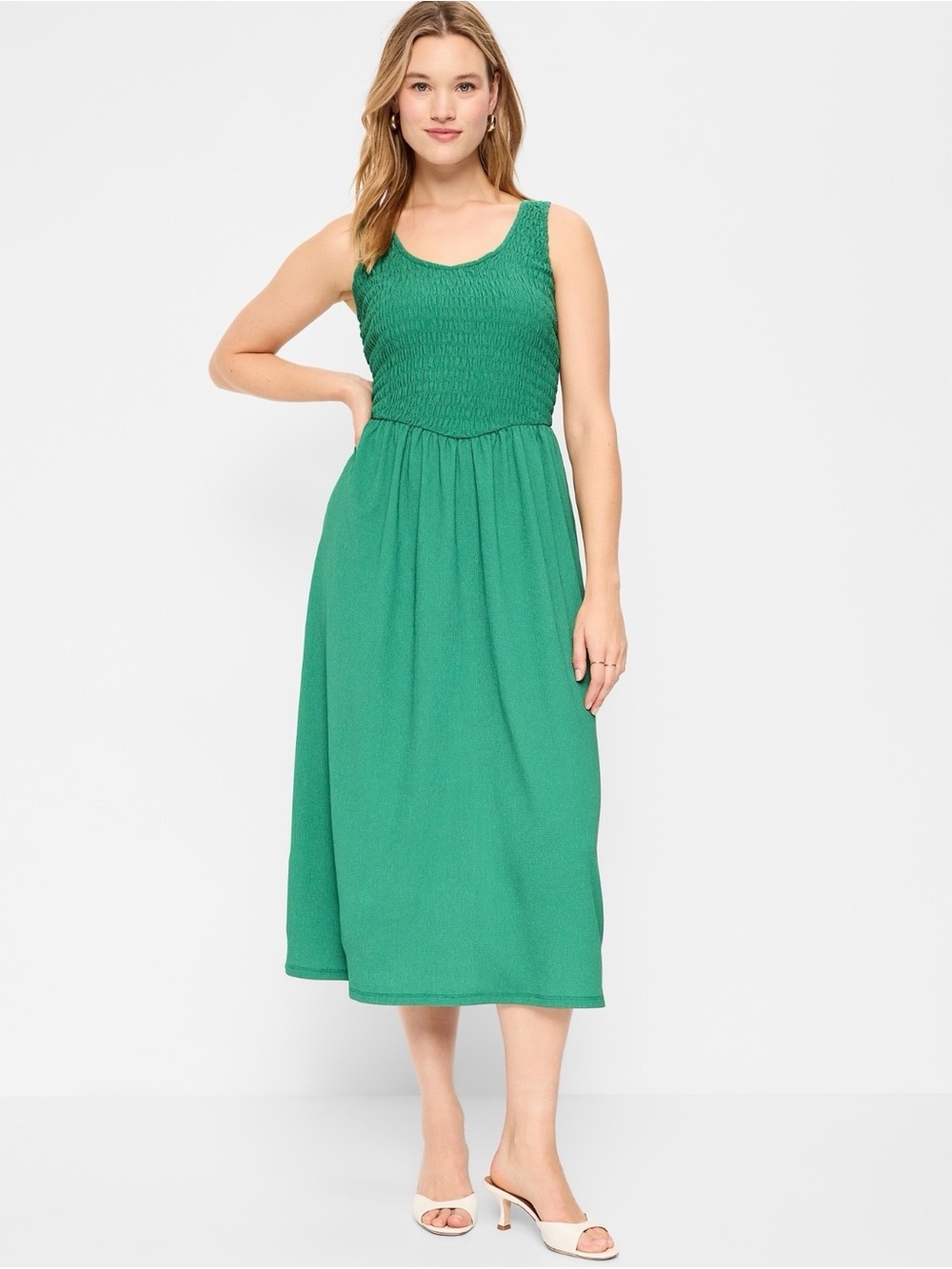 NEW Old Navy tank dress green